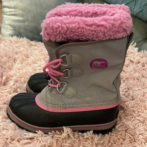 Sorel Yoot PAC Kids Winter Boots Size 3 EXCELLENT CONDITION